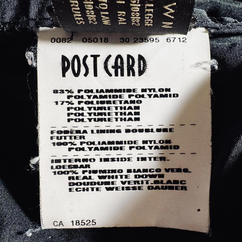 Black Post Card White Down Luxury Ski Jacket - 4 - Picture 8 of 8